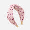 Wide Polka Dot Headband with Knot