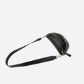 Faux Leather Crossbody Bag with Chain Decor