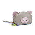Leather Wristlet Coin Purse - Piggy