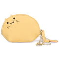 Mini Leather Coin Pouch - Chubby Kitty