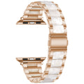 Metal & Resin Chain Apple Watch Band - Gold Rim