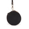 Leather Round Coin Purse with Wristlet