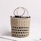 Small Woven Straw Basket Bag