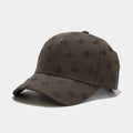 Retro Baseball Cap with Embroidered Maple Leaf