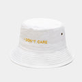 Statement Denim Bucket Hat - I Don't Care
