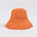 Floppy Straw Hat with Granny Squares