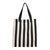Striped Canvas Shopping Bag