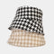 Tweed Houndstooth Bucket Hat
