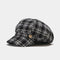 Tweed Newsboy Hat- Plaid
