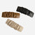Folds Leather Hair Clips, 3 Pack