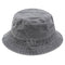 Distressed Washed Denim Bucket Hat -Vintage