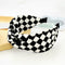 Checkered Headband with Crossed Bow, 2 pack