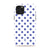 Tough Polka Dots iPhone Case - White & Ocean Blue