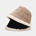 Bucket Hat with Fur Brim
