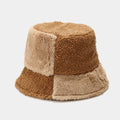 Color Block Shearling Bucket Hat