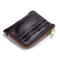 Slim Waxed Leather Coin Purse