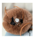 Winter Fluffy Cell Phone Pouch - Temple