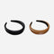 Wide Leather Padded headband, 2 pack
