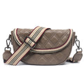 Quilted Saddle Crossbody Bag