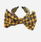 Yellow Buffalo Check Headband with Oversized Bow