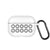 Silicone Airpods Pro Case with Hollow Dots, White